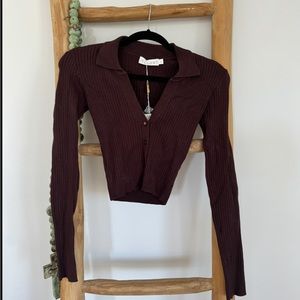 Meshki Knit Ribbed Cardigan